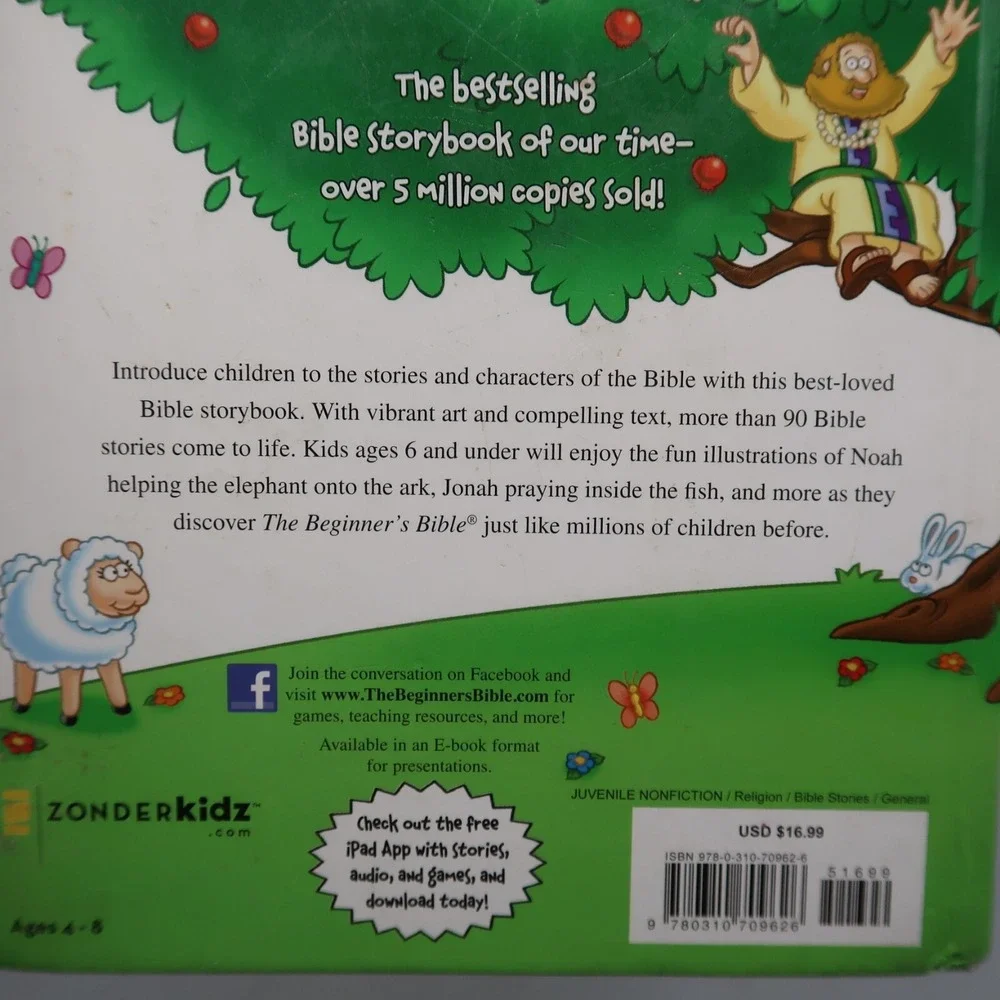 The Children's Bible by Golden Books Hardcover & The Beginner's Bible Stories lo